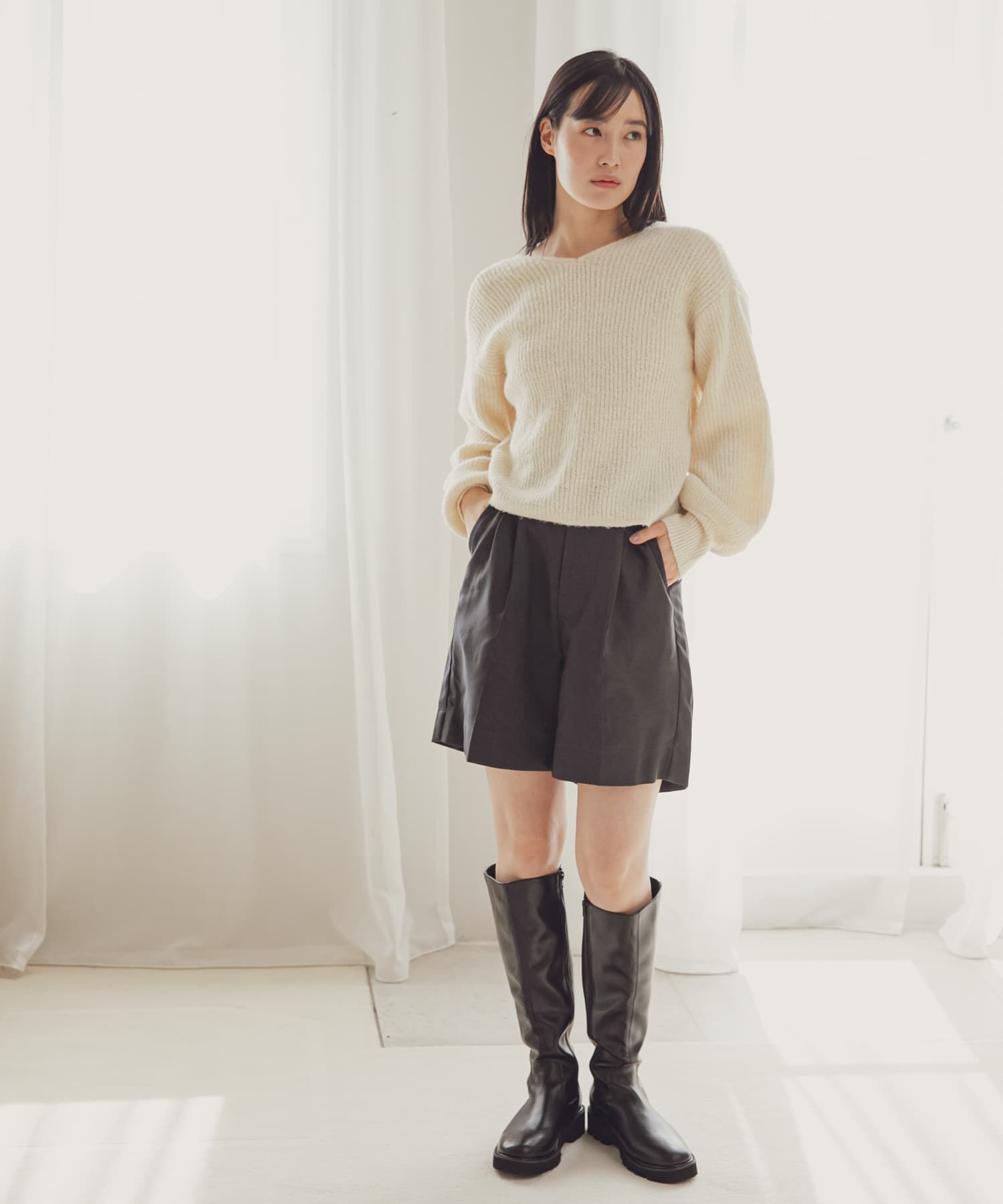 SENSE OF PLACE by URBAN RESEARCH「2WAYツイストデザインセーター」|ニット・セーター|