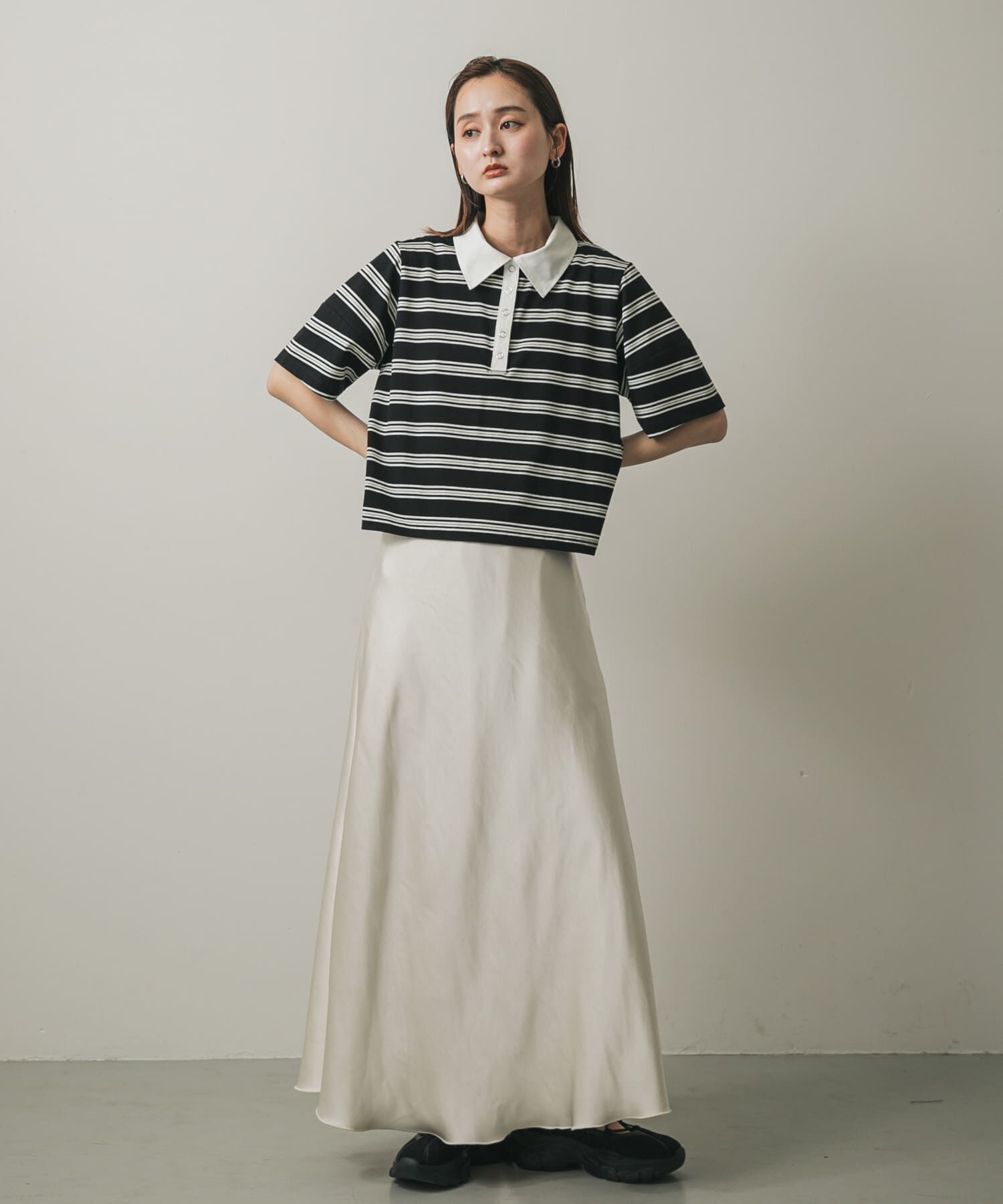 SENSE OF PLACE by URBAN RESEARCH「マルチボーダーカットポロシャツ」|ポロシャツ|