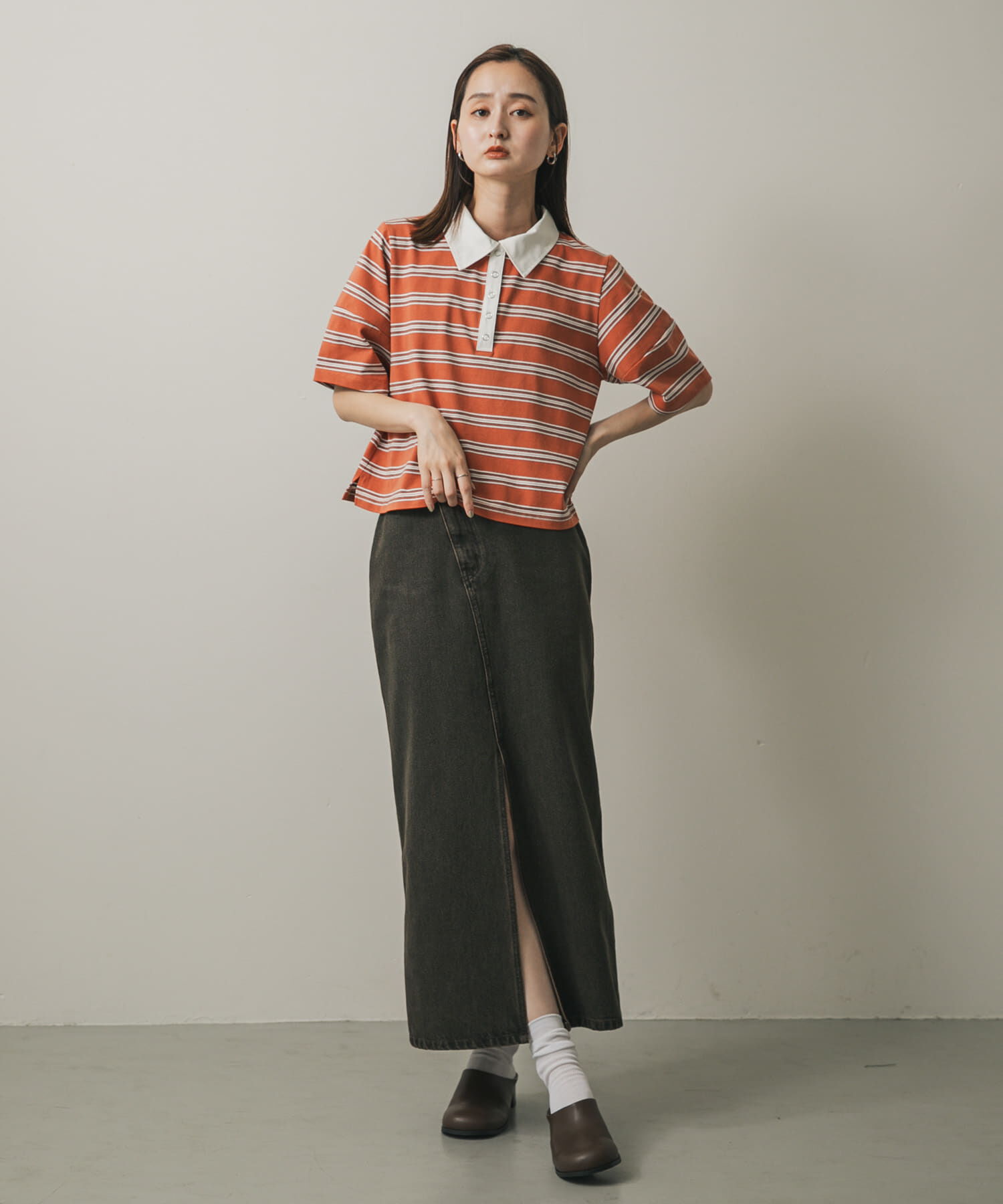 SENSE OF PLACE by URBAN RESEARCH「マルチボーダーカットポロシャツ」|ポロシャツ|