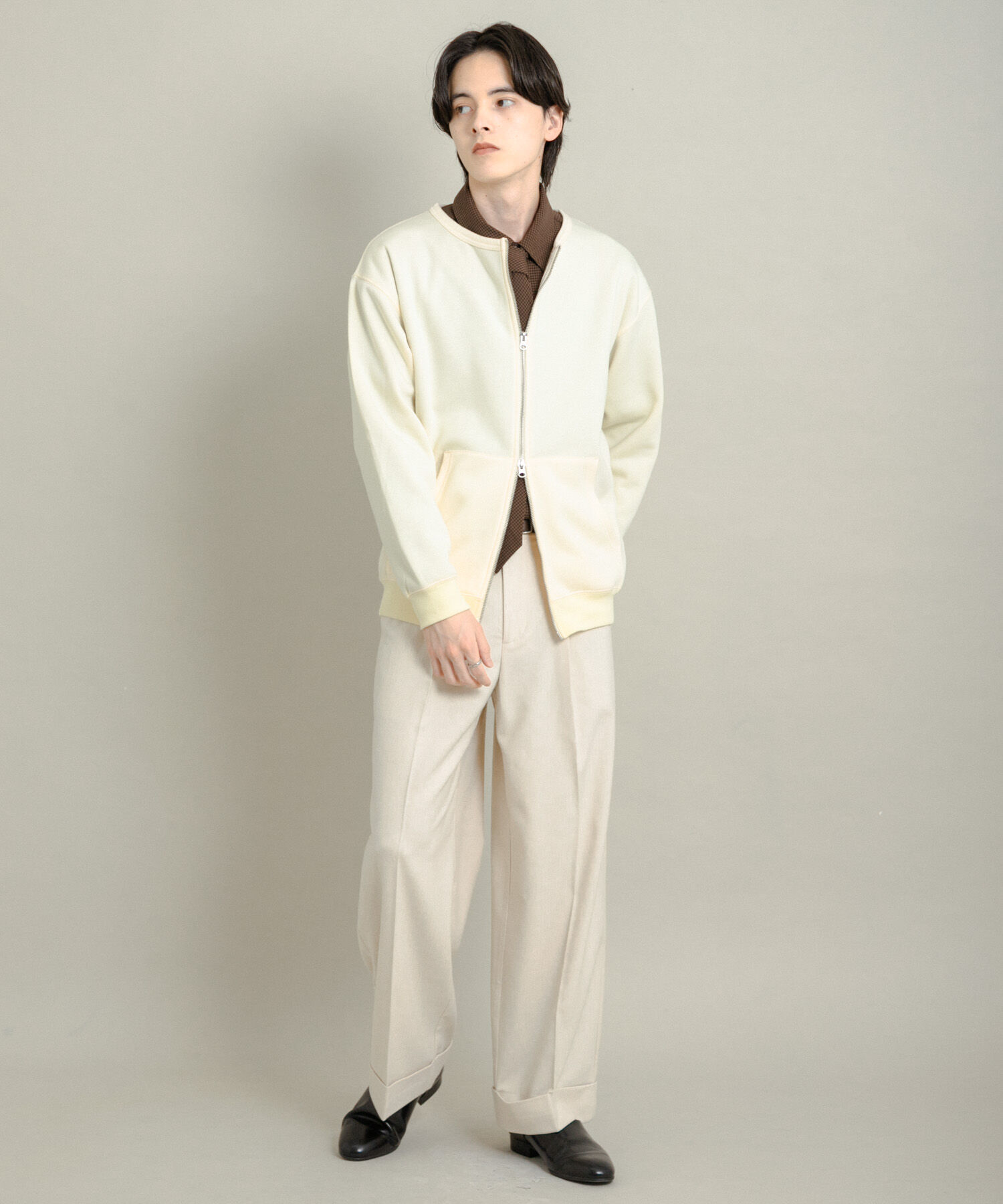 SENSE OF PLACE by URBAN RESEARCH「ウラキモウクルーネックジップスウェット」|スウェット・ジャージ|