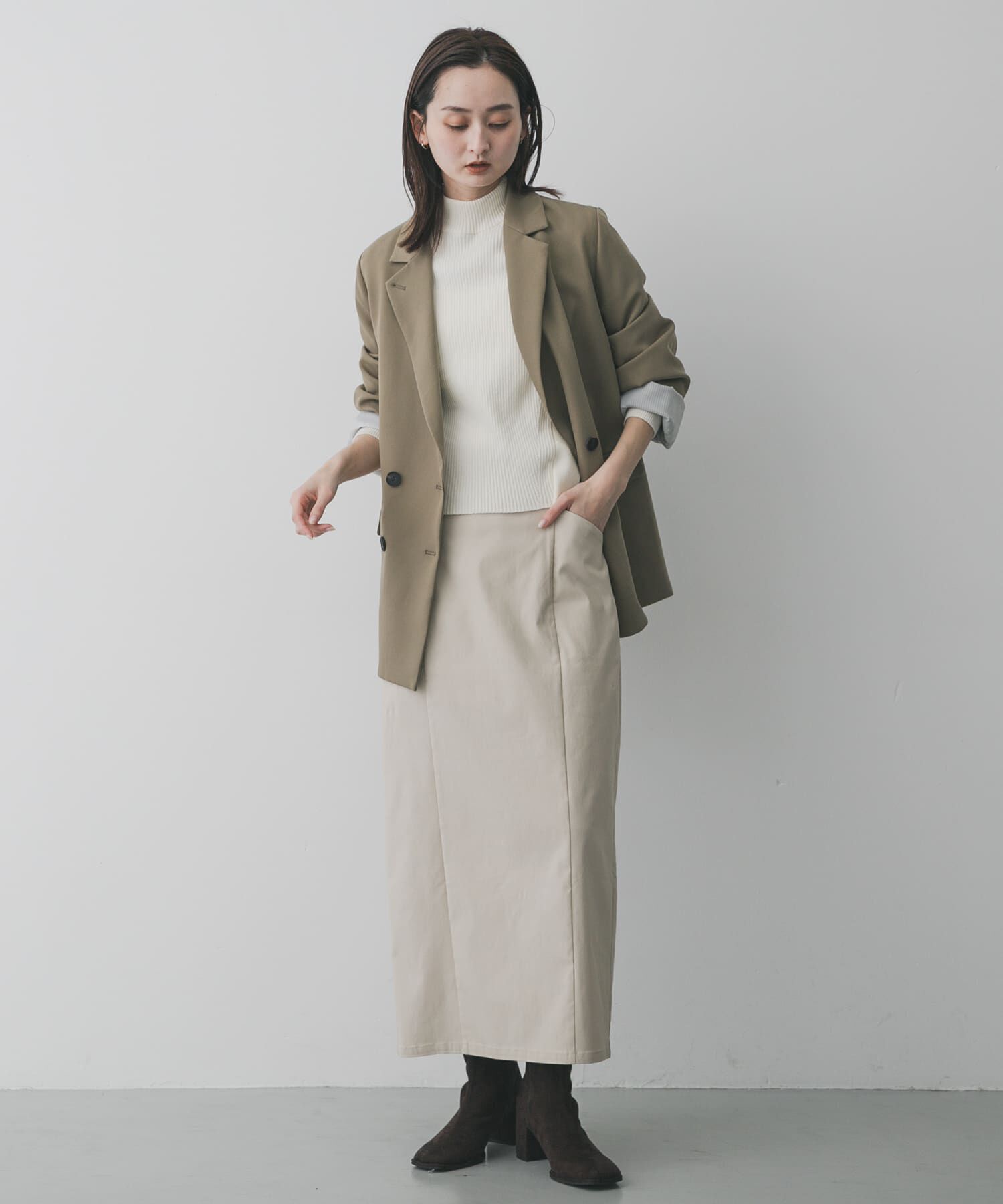 SENSE OF PLACE by URBAN RESEARCH「『一部WEB限定サイズ』ストレッチタイトスカート」|スカート|