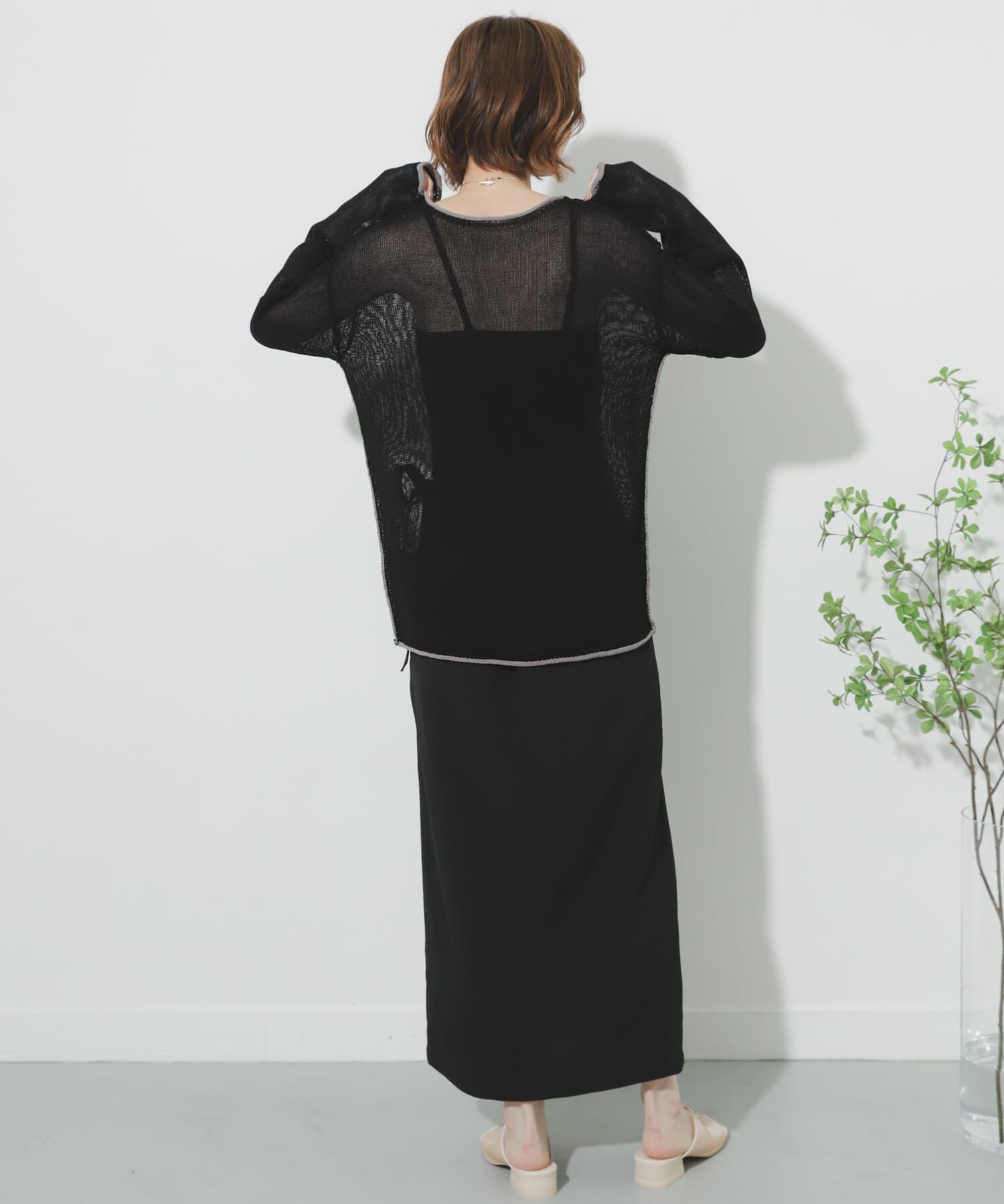 SENSE OF PLACE by URBAN RESEARCH「リネンライクハイウエストラップスカート」|スカート|