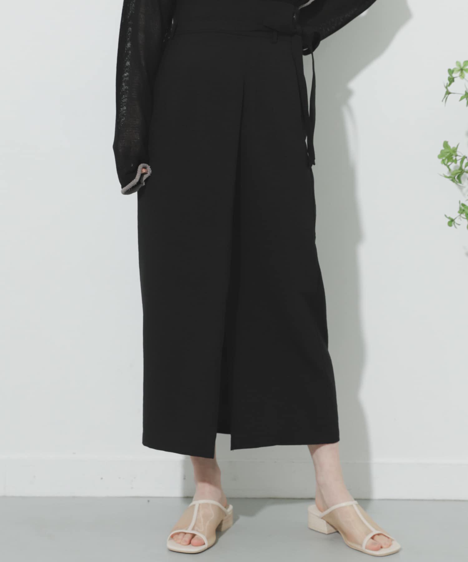 SENSE OF PLACE by URBAN RESEARCH「リネンライクハイウエストラップスカート」|スカート|