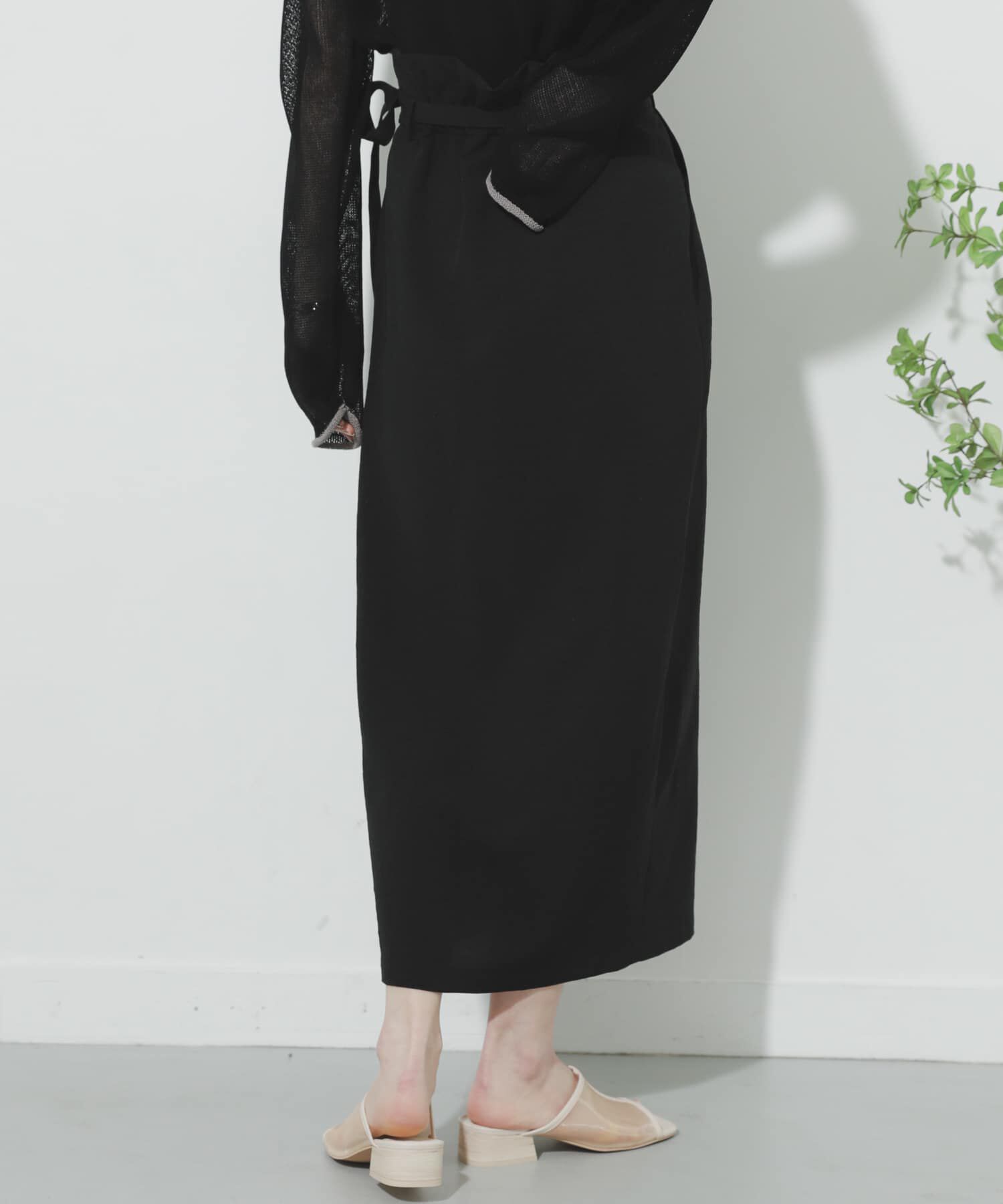 SENSE OF PLACE by URBAN RESEARCH「リネンライクハイウエストラップスカート」|スカート|