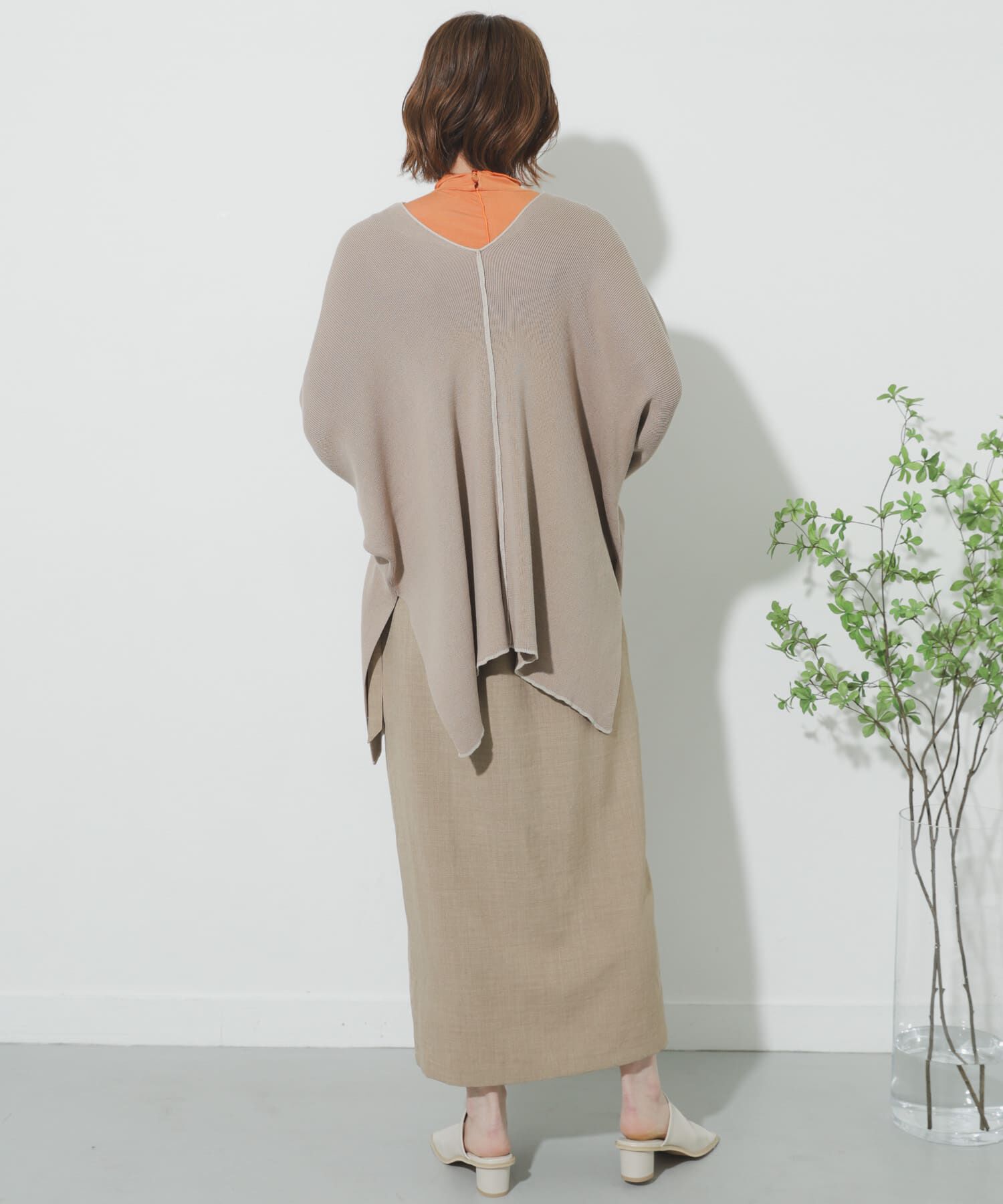 SENSE OF PLACE by URBAN RESEARCH「リネンライクハイウエストラップスカート」|スカート|