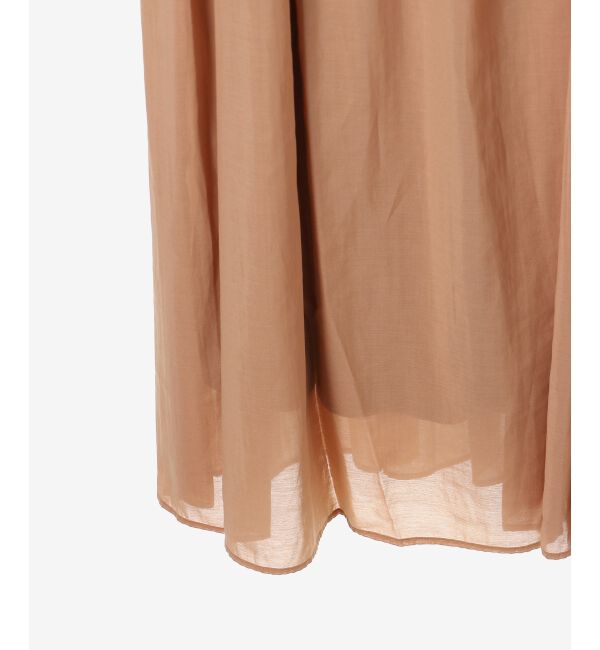 le.coeur blanc「スキッパーギャザーフレアスリーブワンピース」|ワンピース|