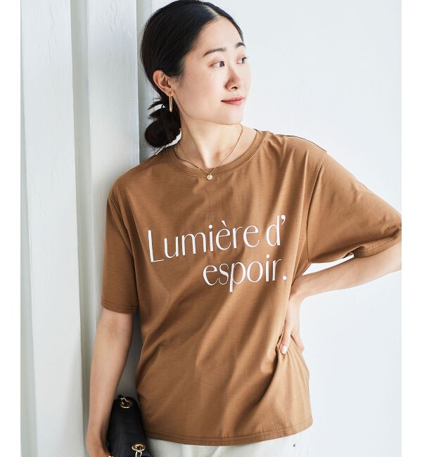 le.coeur blanc「《手洗い可能》Lumiere d' espoir.ロゴTシャツ」|Tシャツ・カットソー|