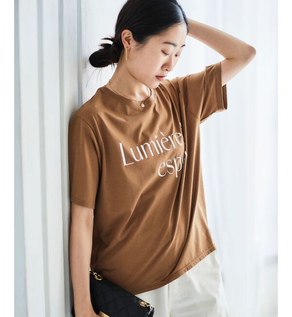 le.coeur blanc「《手洗い可能》Lumiere d' espoir.ロゴTシャツ」|Tシャツ・カットソー|