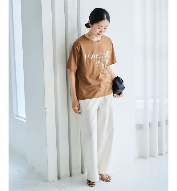 le.coeur blanc「《手洗い可能》Lumiere d' espoir.ロゴTシャツ」|Tシャツ・カットソー|