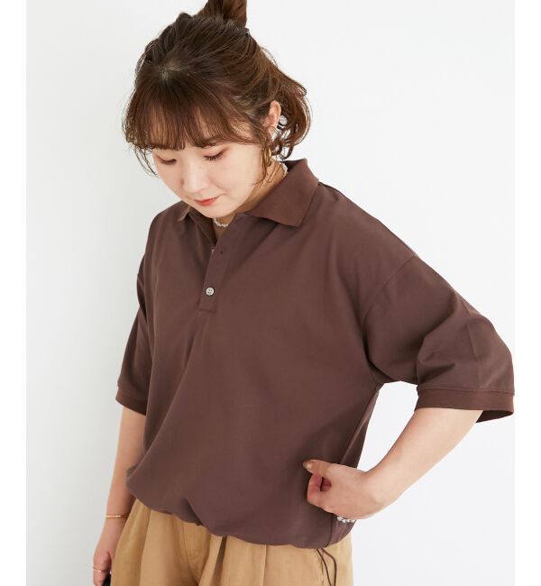  「《手洗い可能》ドロストカノコポロ」|ポロシャツ|