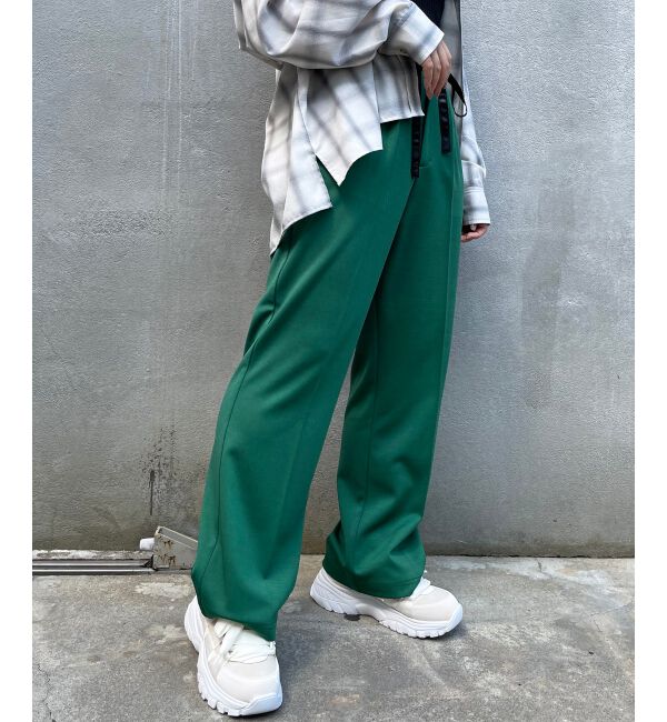 MAJESTICLEGON「リラックスカラーパンツ」|スラックス|