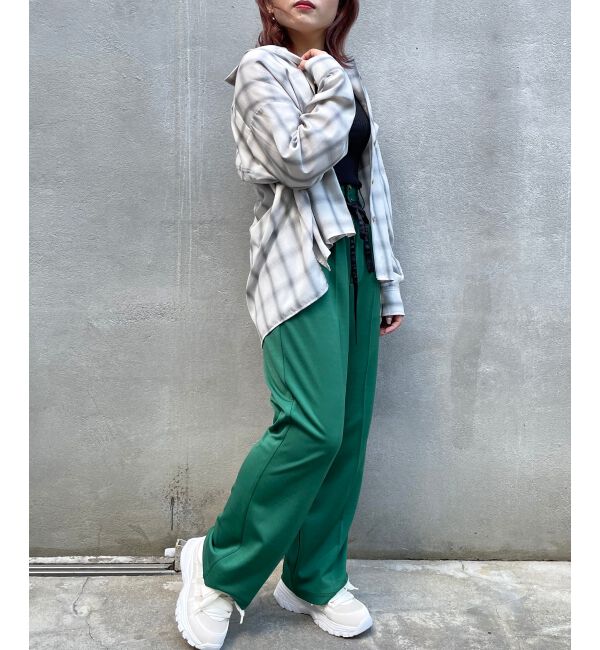 MAJESTICLEGON「リラックスカラーパンツ」|スラックス|