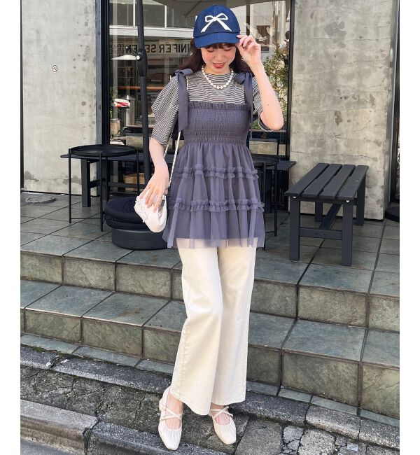 MAJESTICLEGON「リボンモチーフCAP」|キャップ・キャスケット|