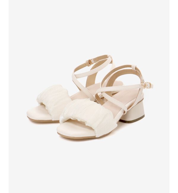  「シアーギャザーサンダル」|サンダル|