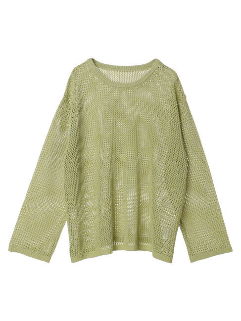earth music&ecology「ラメメッシュプルオーバー」|Tシャツ・カットソー|