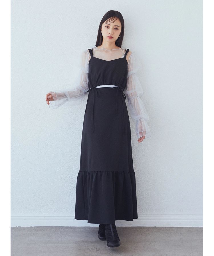 earth music&ecology「マルチウェイビスチェリボンキャミワンピース」|ワンピース|