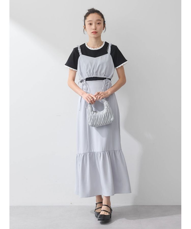 earth music&ecology「マルチウェイビスチェリボンキャミワンピース」|ワンピース|