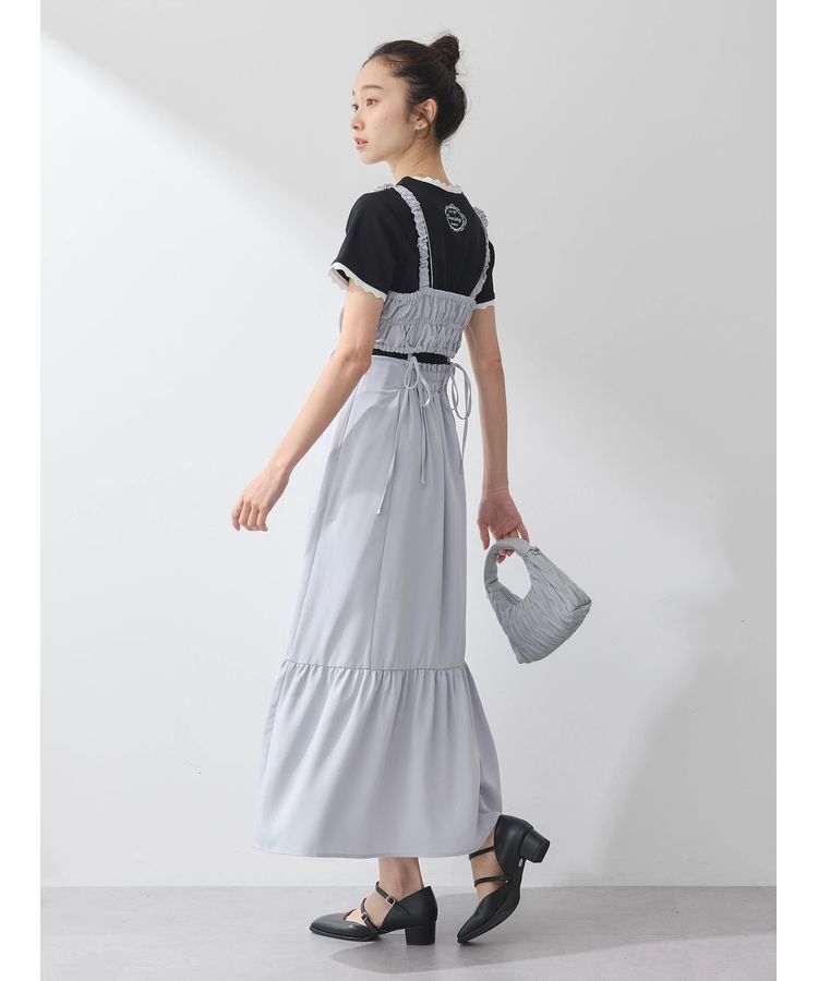 earth music&ecology「マルチウェイビスチェリボンキャミワンピース」|ワンピース|