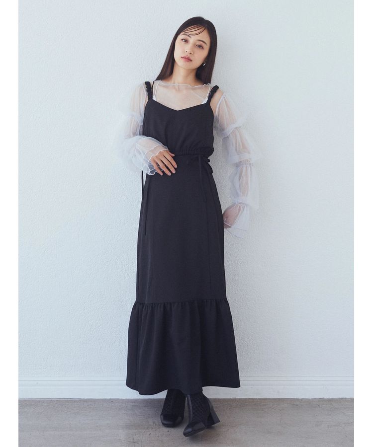 earth music&ecology「マルチウェイビスチェリボンキャミワンピース」|ワンピース|