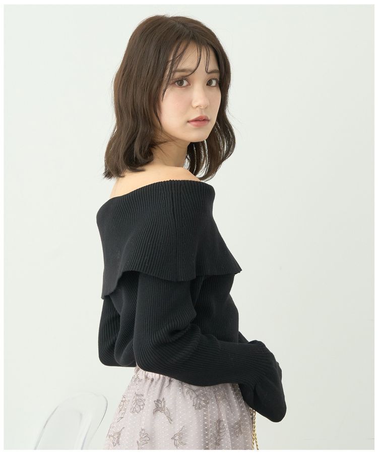 earth music&ecology「2Wayオフショルニットプルオーバー」|ニット・セーター|