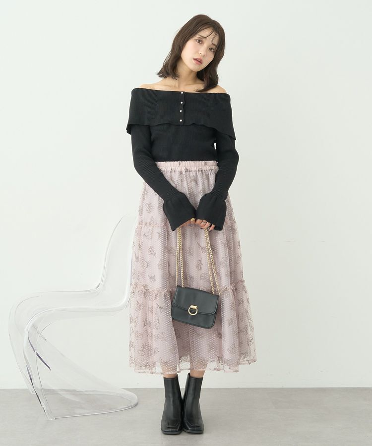 earth music&ecology「2Wayオフショルニットプルオーバー」|ニット・セーター|