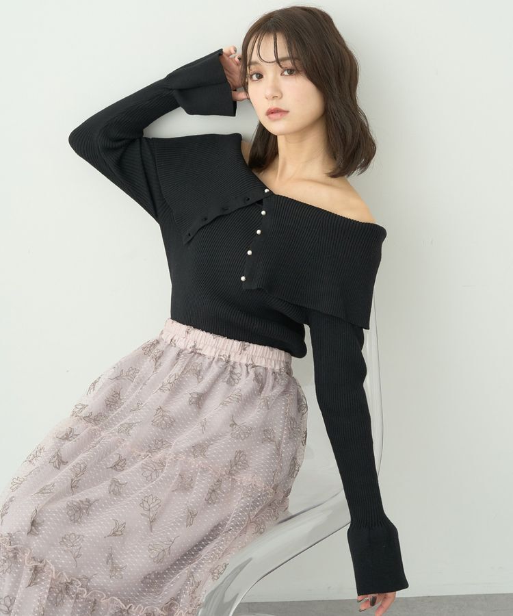 earth music&ecology「2Wayオフショルニットプルオーバー」|ニット・セーター|