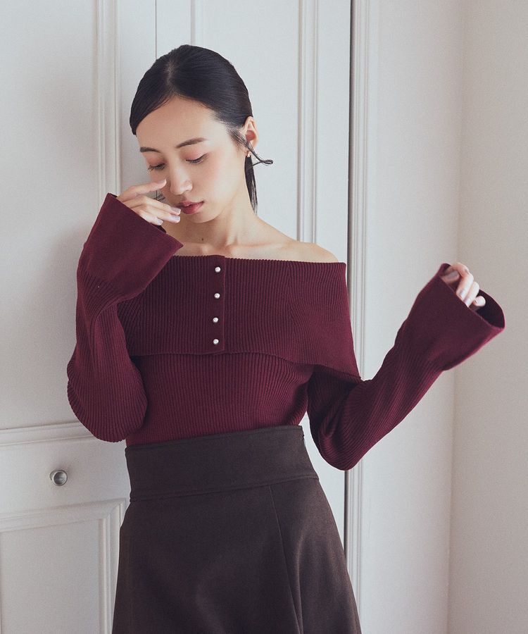 earth music&ecology「2Wayオフショルニットプルオーバー」|ニット・セーター|