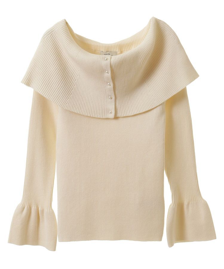 earth music&ecology「2Wayオフショルニットプルオーバー」|ニット・セーター|