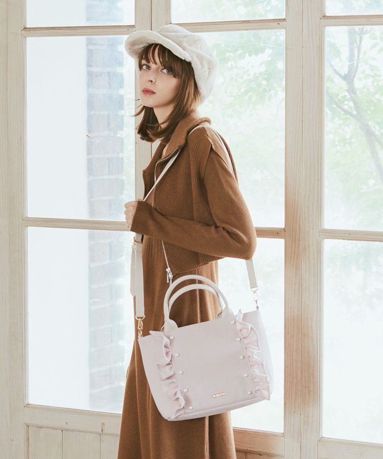Maison de FLEUR「2WayフリルトートMバッグ」|トートバッグ|
