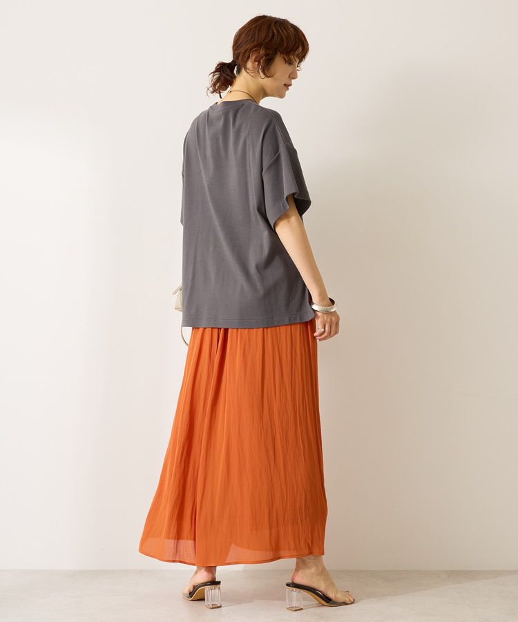 AMERICAN HOLIC「【選べる丈】接触冷感シフォンスカーチョ」|スカート|