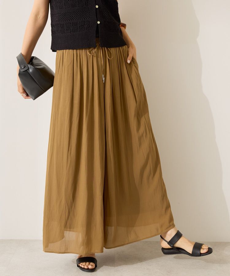 AMERICAN HOLIC「【選べる丈】接触冷感シフォンスカーチョ」|スカート|