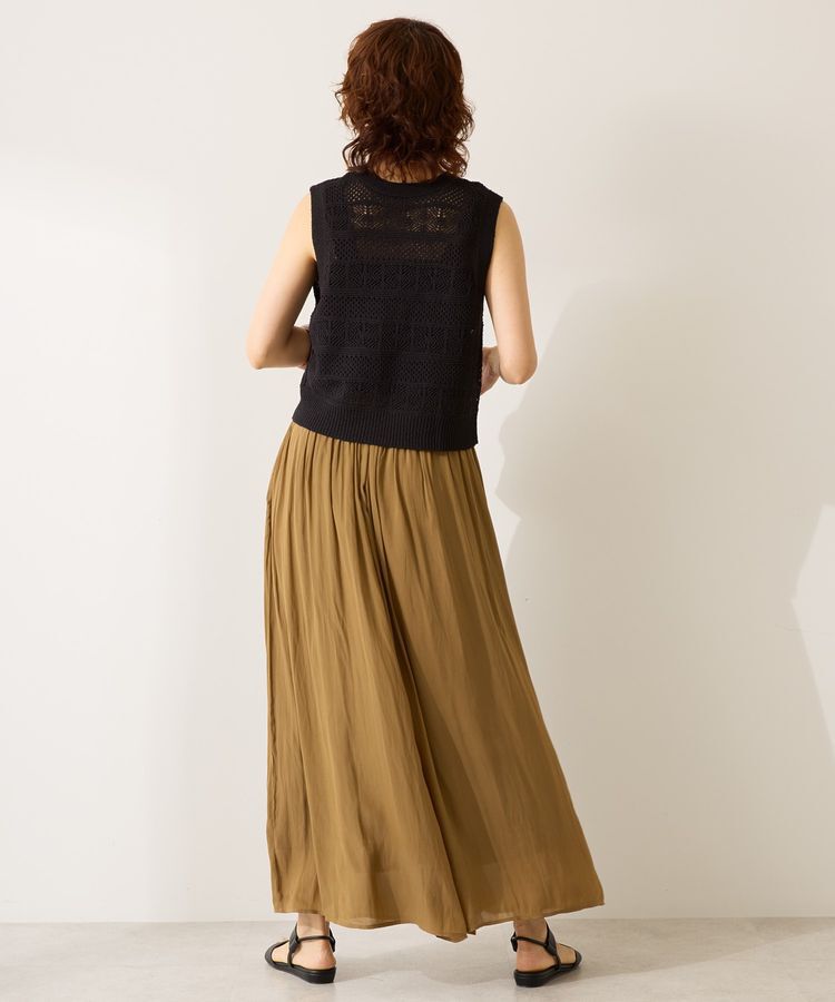 AMERICAN HOLIC「【選べる丈】接触冷感シフォンスカーチョ」|スカート|