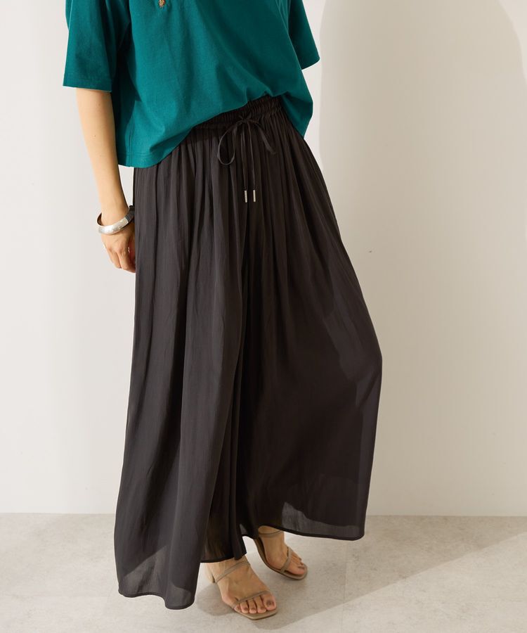 AMERICAN HOLIC「【選べる丈】接触冷感シフォンスカーチョ」|スカート|