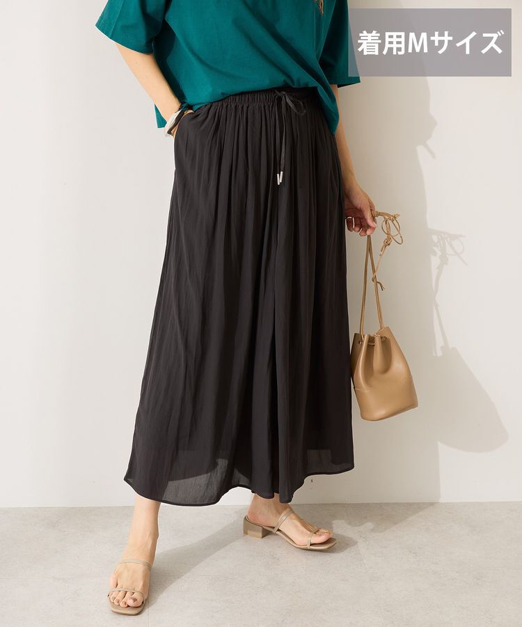 AMERICAN HOLIC「【選べる丈】接触冷感シフォンスカーチョ」|スカート|