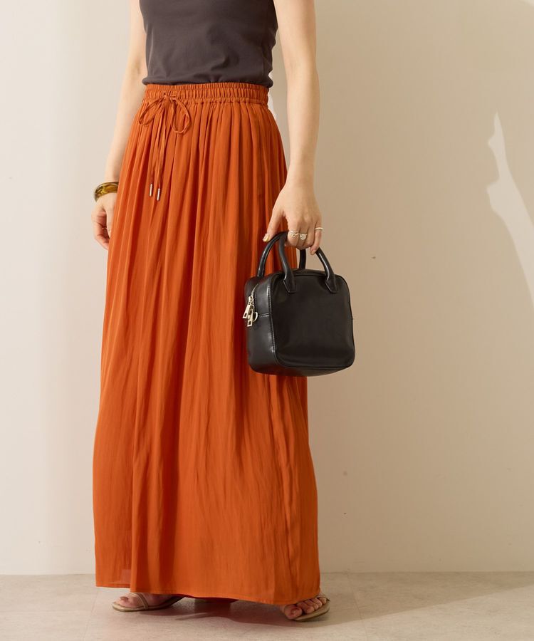 AMERICAN HOLIC「【選べる丈】接触冷感シフォンスカーチョ」|スカート|