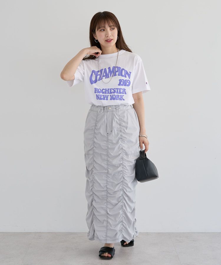 Green Parks「・SUGAR SPOON 配色stギャザースカート」|タイト|