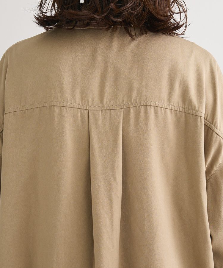 Green Parks「・SUGAR SPOON サテンオーバーシャツ」|シャツ・ブラウス|