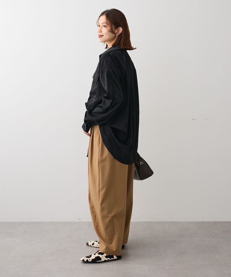 Green Parks「・SUGAR SPOON サテンオーバーシャツ」|シャツ・ブラウス|