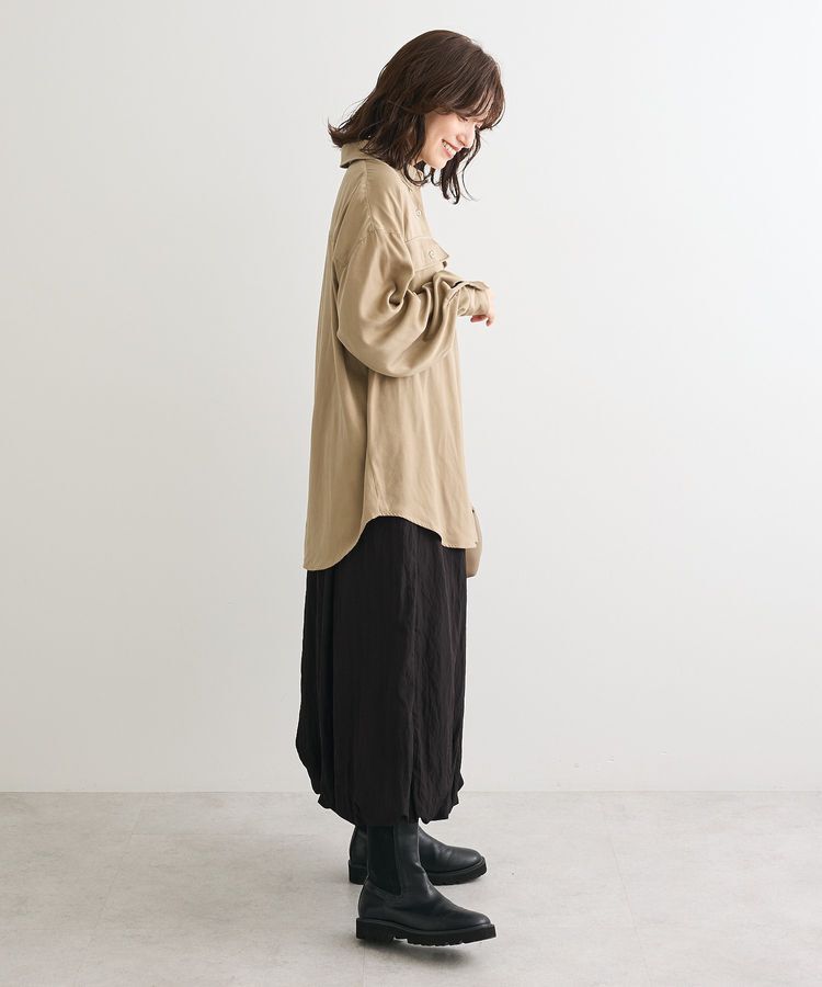 Green Parks「・SUGAR SPOON サテンオーバーシャツ」|シャツ・ブラウス|