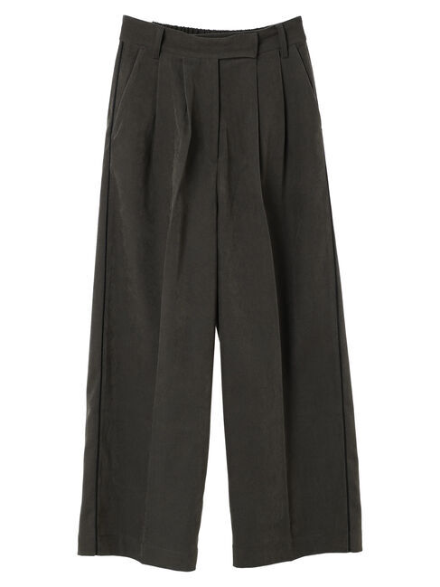 YECCA VECCA「サテンパイピングタックパンツ」|その他|