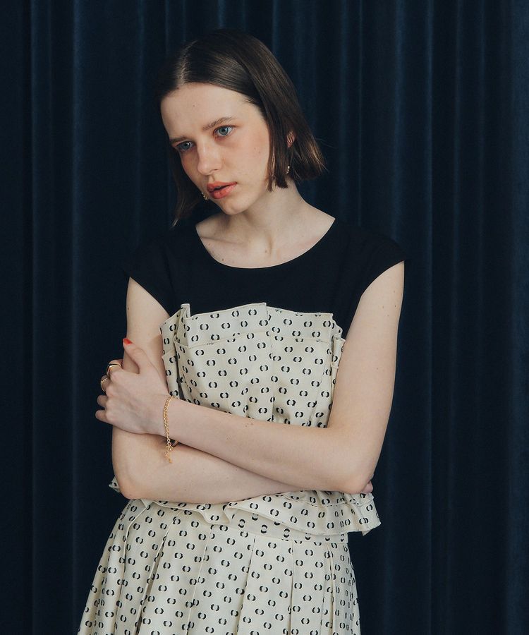 YECCA VECCA「ビスチェドッキングブラウス」|シャツ・ブラウス|