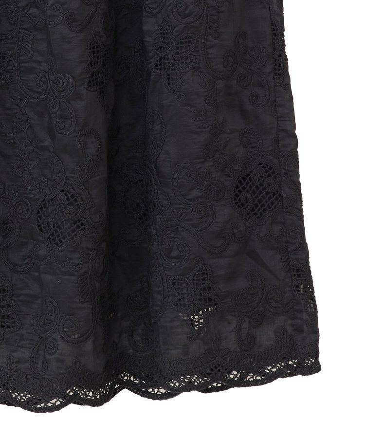 GARAGE OF GOOD CLOTHING「レースギャザーロングスカート」|フレア|