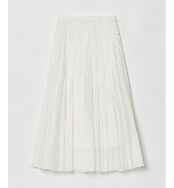 allureville「オーガンジーフェードプリーツスカート」|スカート|