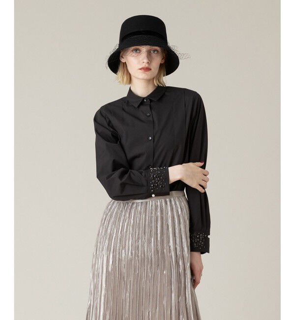 LOULOU WILLOUGHBY「【LOULOU WILLOUGHBY】ビジューカフシャツ」|シャツ・ブラウス|