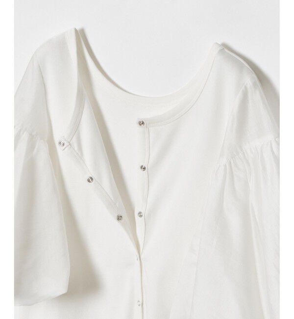 allureville「フライスコンビボリュームスリーブプルオーバー」|Tシャツ・カットソー|