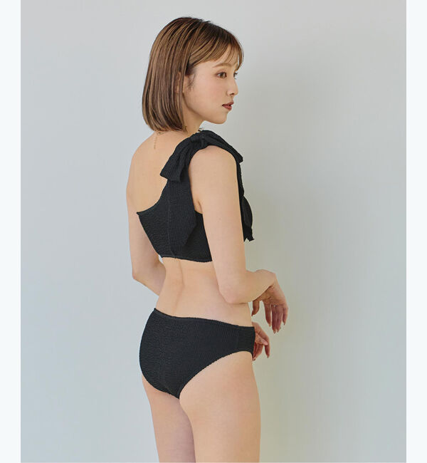 SEA DRESS「uneuneワンショルダーリボンビキニ/水着」|ビキニ|