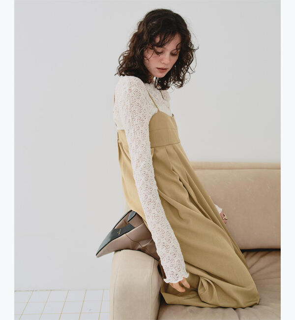 titivate「コクーンシルエットキャミソールワンピース」|ワンピース|