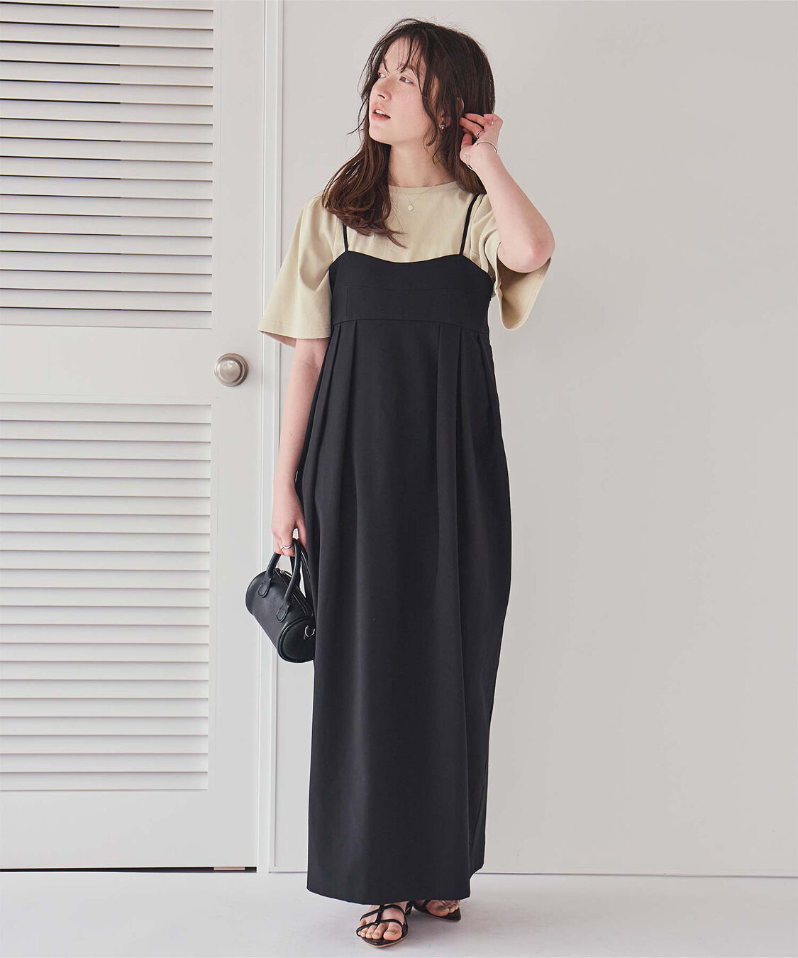 titivate「クルーネックタックスリーブトップス」|Tシャツ・カットソー|