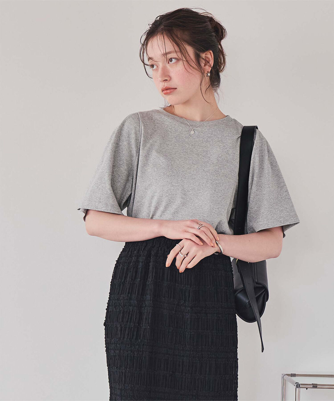 titivate「クルーネックタックスリーブトップス」|Tシャツ・カットソー|