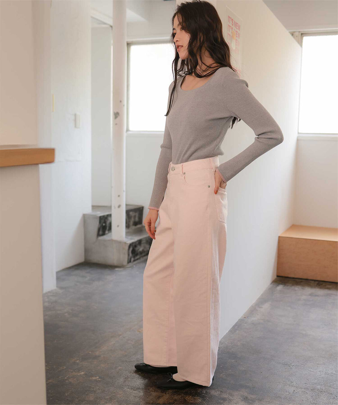 titivate「ストレートシルエットデニムパンツ」|デニム|